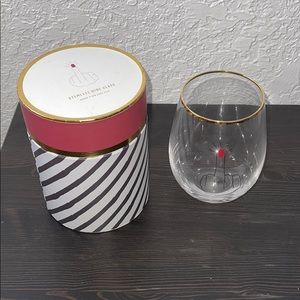 Stemless Wine Glass - Middle Finger